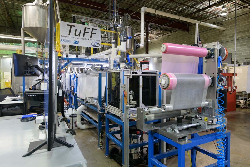 TuFF manufacturing machine at University of Delaware